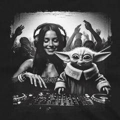 Baby Yoda am DJ-Pult T-Shirt