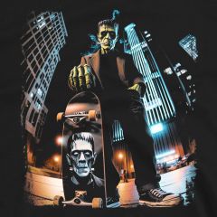 Frankenstein Skater: Nachtfahrt im Großstadtlicht T-Shirt